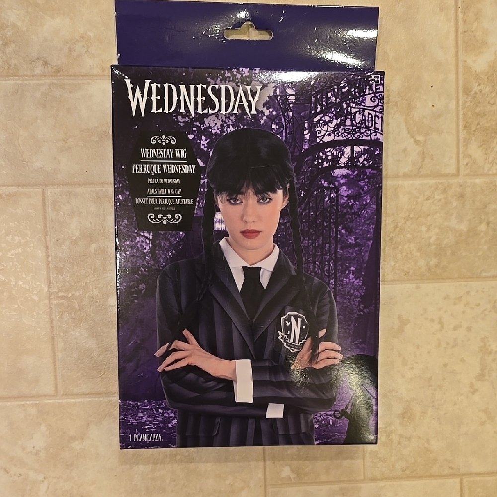 Wednesday Costume Wig - Black
